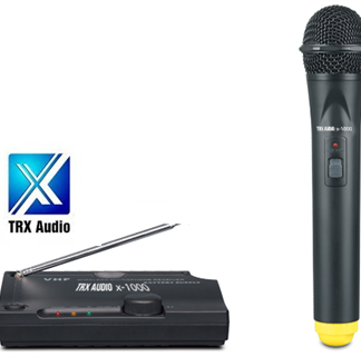 מיקרופון אלחוטי מבית TRX Audio X1000 ללא חיבור לחשמל!!!